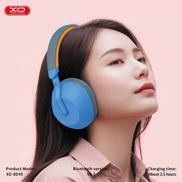 TS-XO over-ear Bluetooth-hodetelefoner med ANC og 36 timers spilletid - Blå