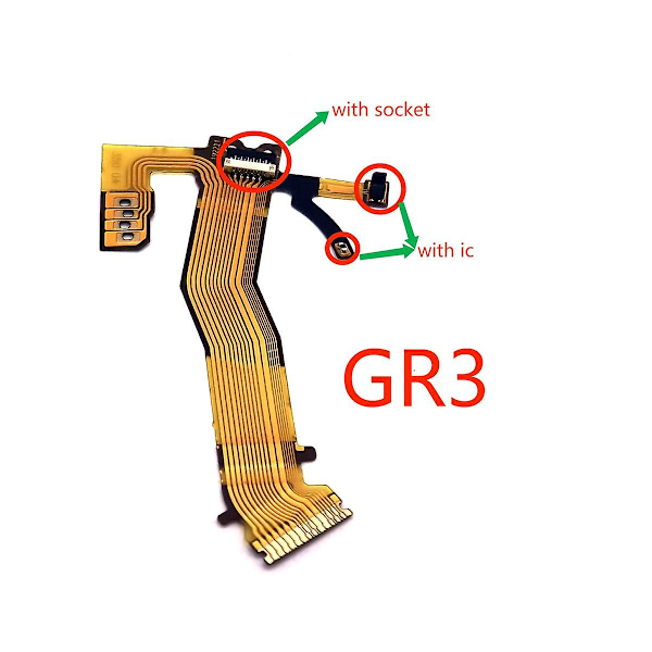 TS-1 stk. Ny Linse Lukker Flex Kabel For Iii Gr3 Digital Kamera Reparasjonsdel (med Sokkel)