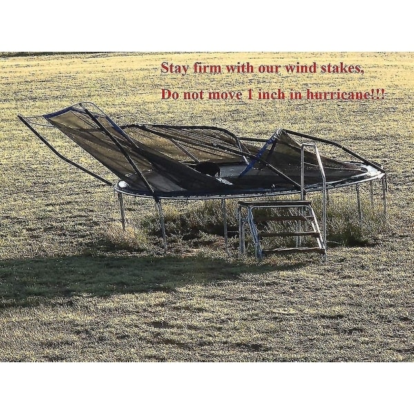 Trampoline Stakes, Heavy Duty Tent Stakes, Galvanized U-Anchors, 8-Pack
