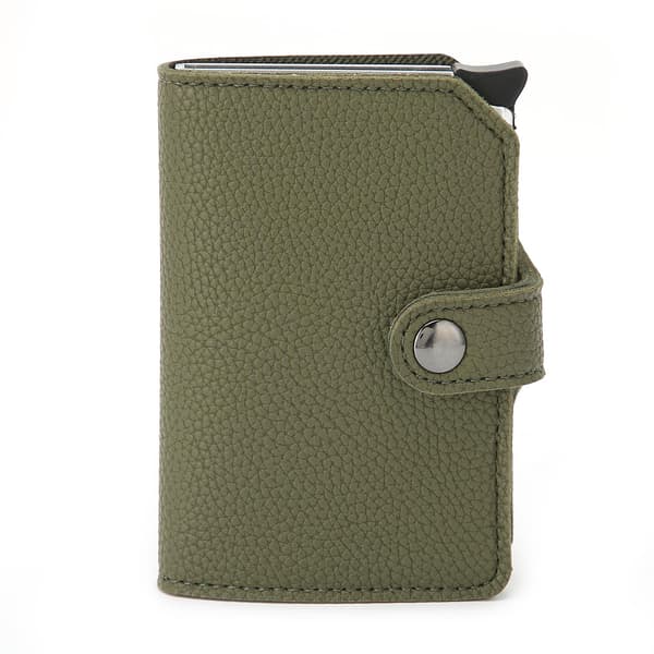 Anti-theft RFID Blocking ID Card Wallet Automatic Pop Up Credit Card Holder