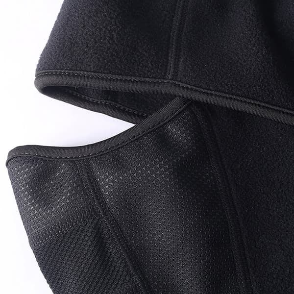 TS-Balaclava / Tuulisuojattu fleecehiihtomaski - Musta