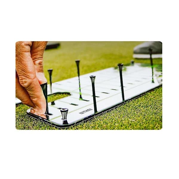 Golf Putting Alignment Speiløvelseshjelp Undervisningsutstyr Postholder for Kontor Innendørs Hjem