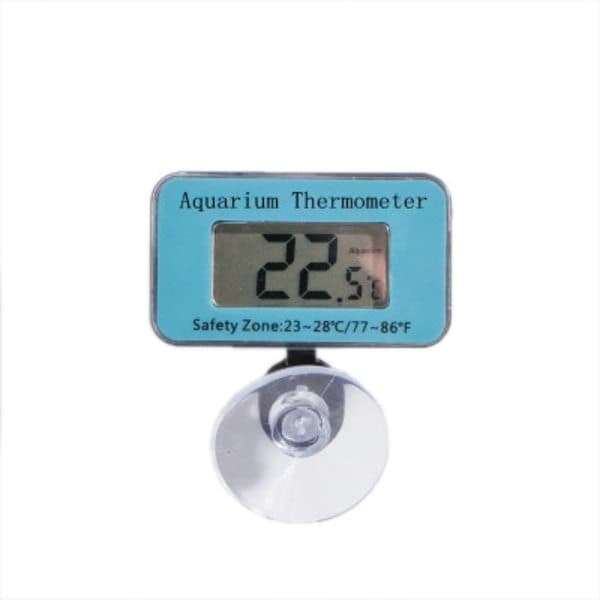 LCD Digital Akvarietermometer med Sugpropp för Fisk och Reptiler - Med Batteri