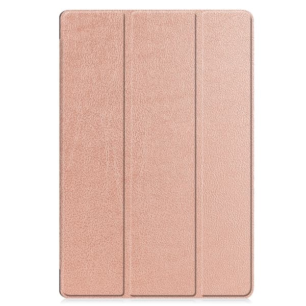 TS-Trifold Fodral med Ställ för Samsung Galaxy Tab S8+ / Tab S8 Plus / Tab S7 FE / Tab S7+ - Roséguld
