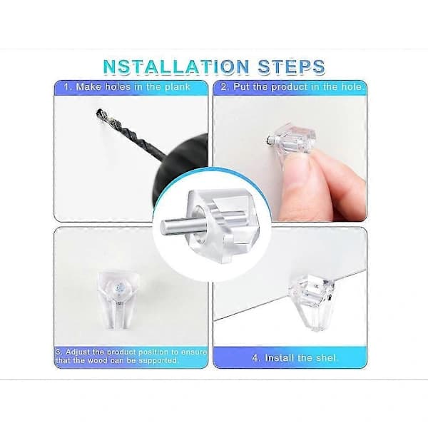 Hyldebærer 3mm klar plastikbærer (20 stk)