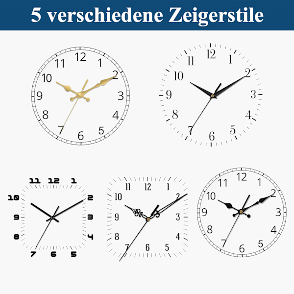 Battery Operated Clock Movement Replacement, High Torque Quartz Clock Movement With Silent Operation, Easy To Install For Diy Quartz Clock