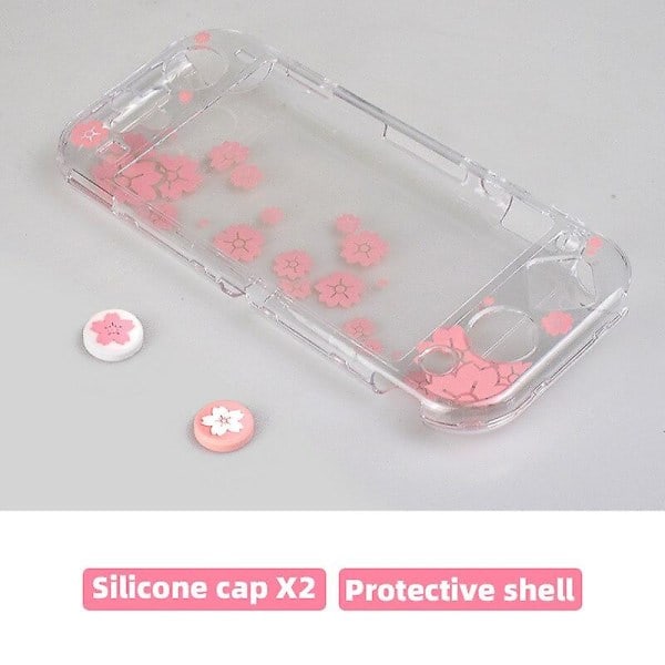 Kattpote Transparent Beskyttelsesdeksel for Nintendo Switch Lite-konsoll Hard Case for Ns Switch LiteCherry