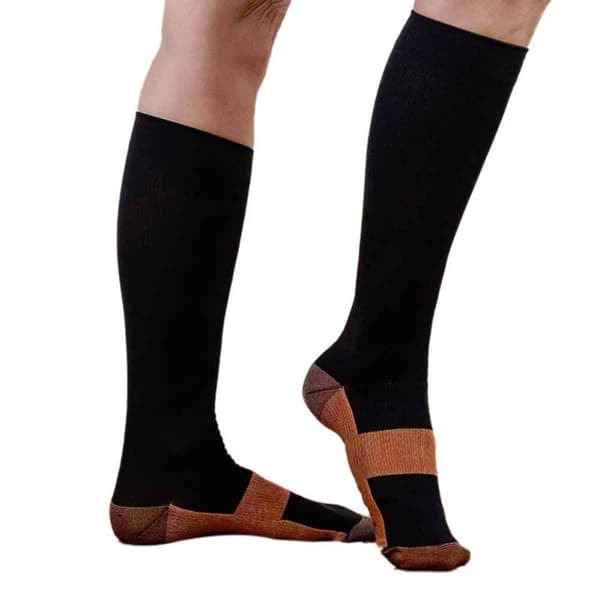TS-Flystrømper / Støttestrømper S/M - Kobber Kompressionsstrømper