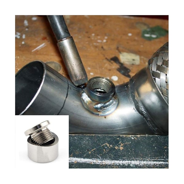 TS-Oxygen Sensor Bung Med Packning Rostfritt Stål Plugg Bredband Mutter Beslag Svetsmuffar M18x1.5 Bil AC