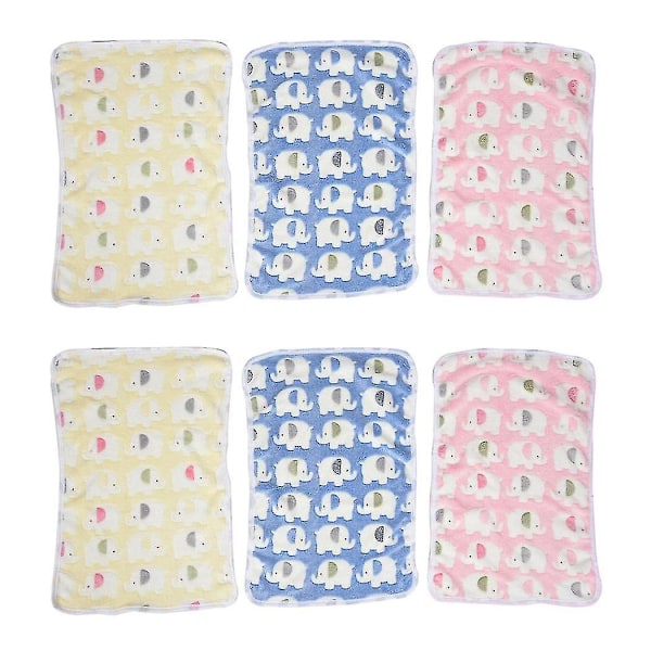 6x Filtar Supermjuka Fluffiga Premium Korall Fleece Husdjursfilt Flanellpläd för Hund Valp Katt