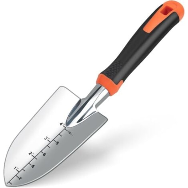 Liten Hagespade, Hageverktøy for Hånd, Hagespade med Ergonomisk Håndtak Hageverktøy for Planting, Omplanting, Luking, Løsne Jord (O