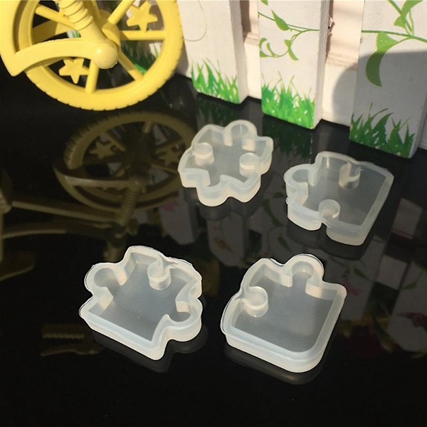 TS-Diy Pusselform Silikon Kan Monteras Kristall Epoxy Spegel Blank
