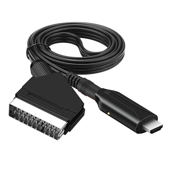 SCART til HDMI-kabel - SCART til HDMI-adapter - Alt-i-ett SCART til HDMI Audio Video Converter 1080p/720p