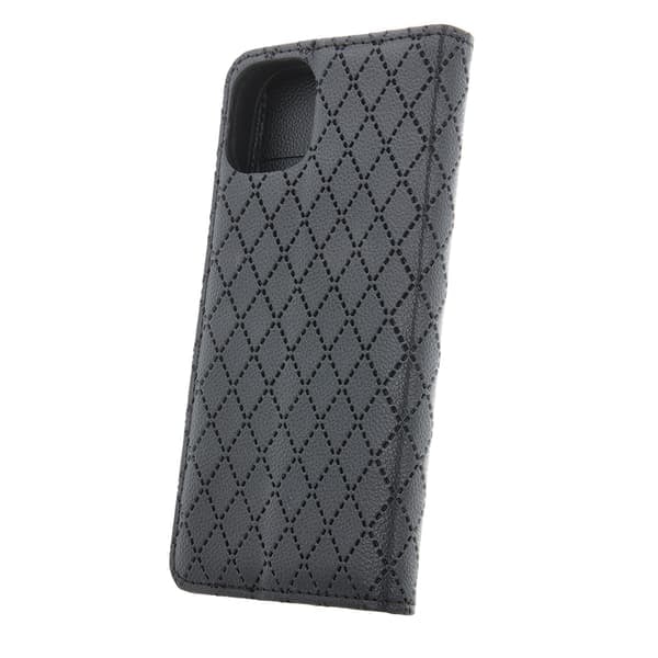 TS-Stilfuldt etui til iPhone 16 Pro Max med kortholder og foldbart stativ - Sort