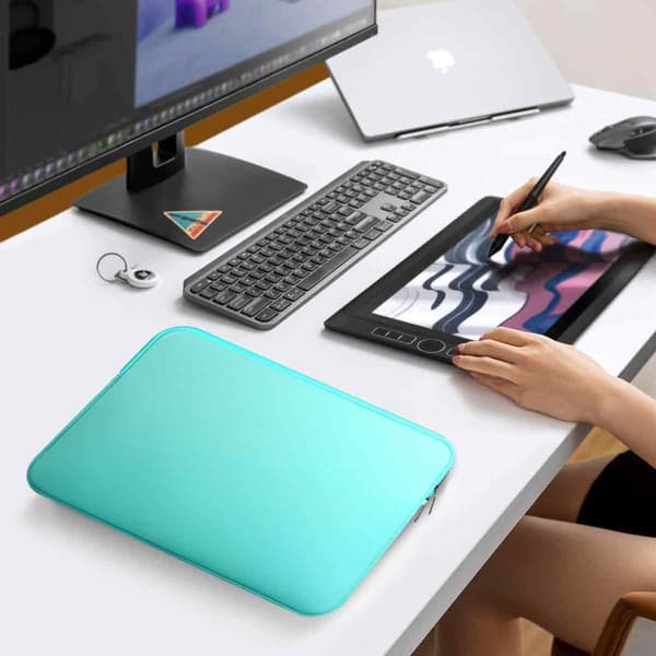 Sponge Material Tablet Protective Case for Apple iPad Pro MacBook Air Pro Sleeve Bag Sky blue Sky blue 15 inches