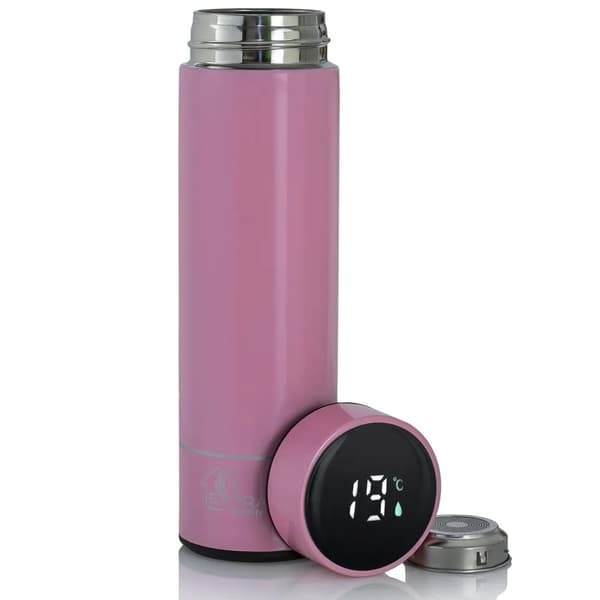 TS-Rosa Termos med termometer och LED-display 500ml