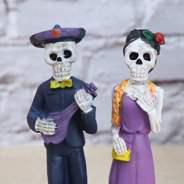 Halloween Skeleton Par Figurine Love (2st)