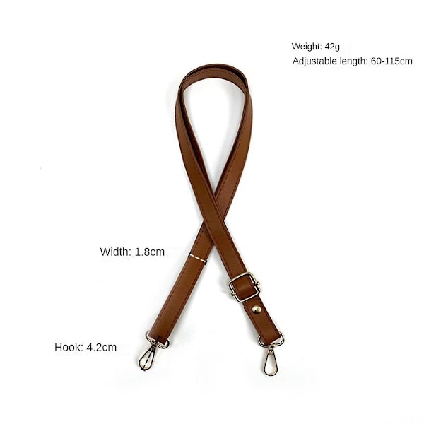 TS-Handbags Tasker Læder Skulderrem Justerbar Til Crossbody 1.8cm Bred Skuldertaske Rem Udskiftning