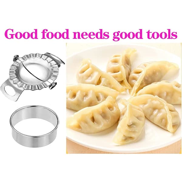 Dumpling Maker i rustfritt stål, kjøkkenmaskin Moule a Ch