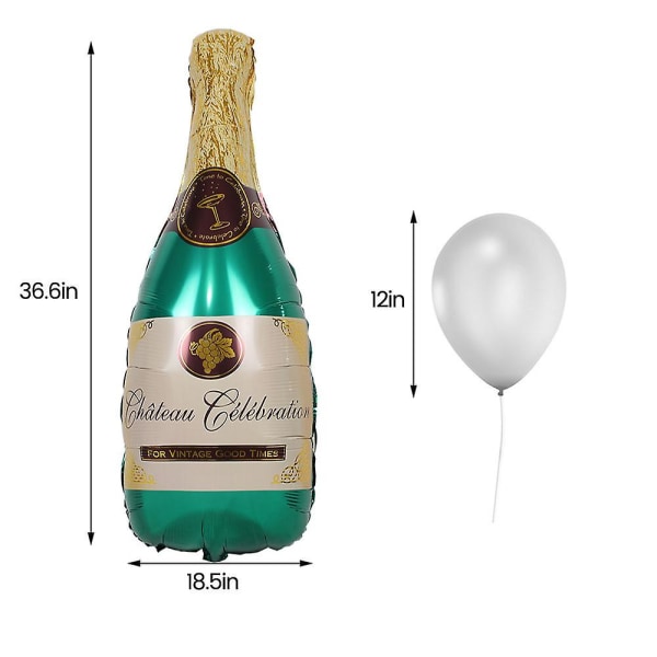 42st champagneflaska fest ballonger kit Garland bröllopsfest