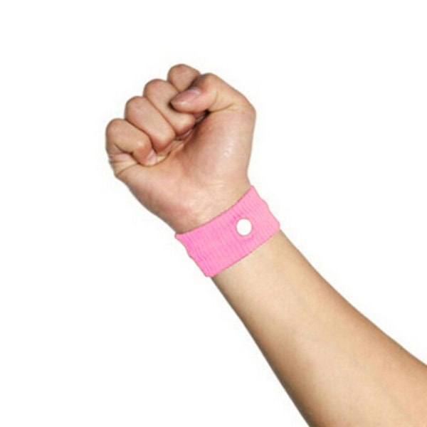 Armband mot åksjuka (grå, blå, svart, rosa, 4 par)