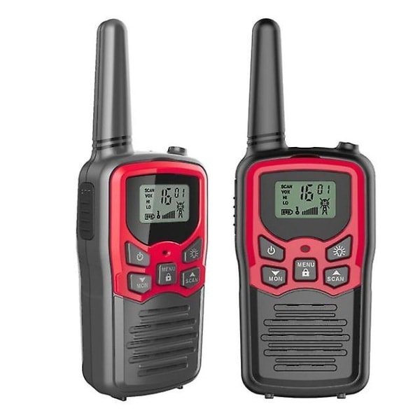 Walkie talkies för vuxna långdistans 6-pack 2-vägsradioapparater upp till 5 miles räckvidd 2 st