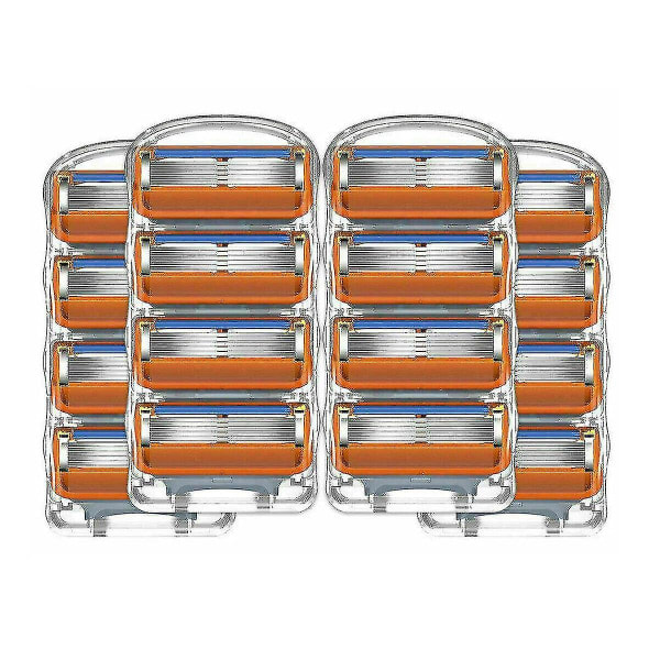 Paket med 4 - 52 Rakblad för Män - Kompatibelt med Fusion 5 (48-pack)