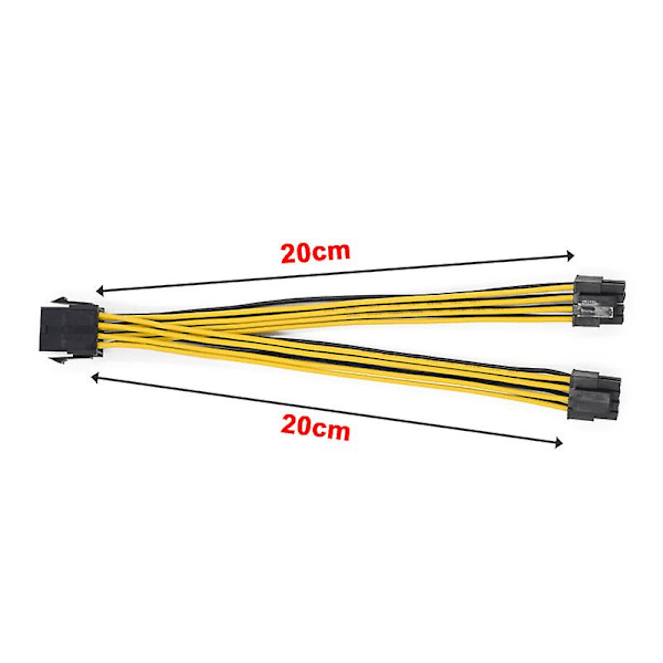 TS-2kpl Eps Cpu 12v 8pin Naaras Kaksois 8pin (4+4)pin Eps 12v Uros Emolevyn Virtalähdekaapeli Y Sp