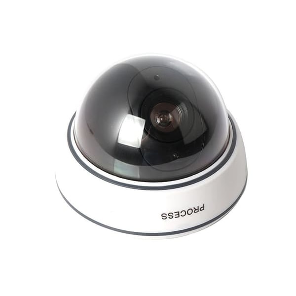 Valvontakameran jäljitelmä - Dummy-kamera LED-valolla