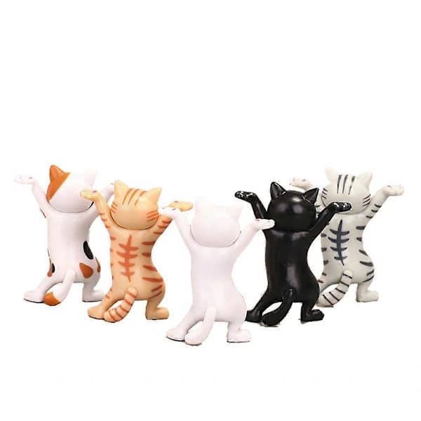 5 STK Kat Sarg Dans Den Dansende Kat, Hæver Hænderne Dansende Kat Model Ornament