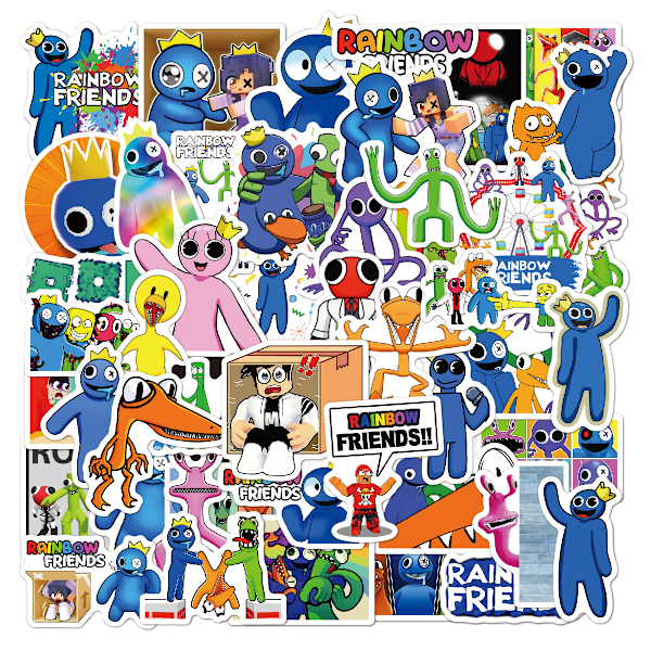 100 regnbuevenner klistremerker roblox regnbuevenner skateboard bagasje doodle klistremerker 50 stk