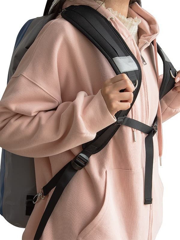 Waterproof Replacement Shoulder Strap with Adjustable Belt for Shoulder Bag Backpack Black