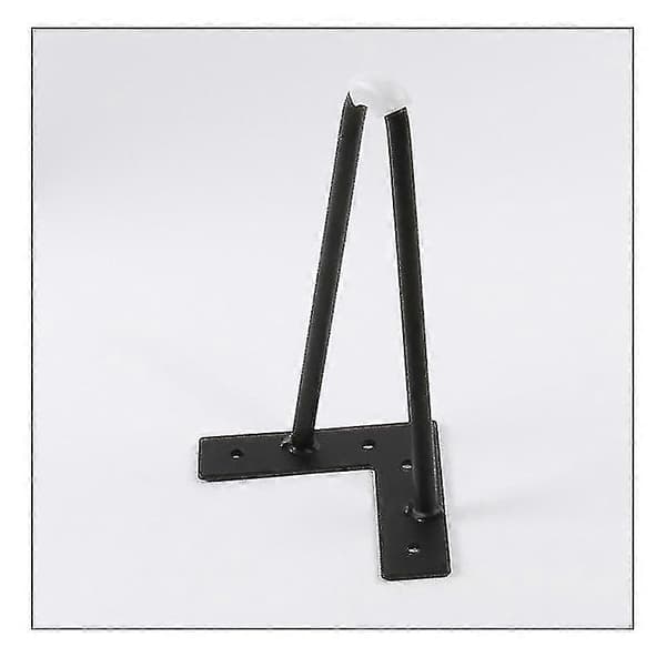 10cm-40cm Jernbordben Skabsfødder Hårnålsbordben Metalmøbelben 1 Styk Sort 15cm Sort Black 15cm