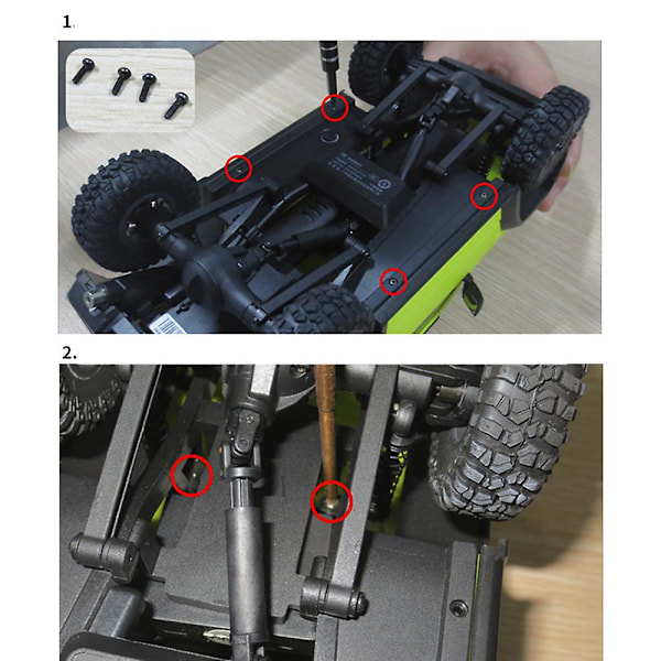 TS-For Jimny 1/16 Rc Bil Reservedeler Retrofit Og Oppgradering Lys Uavhengig Esc Fjernkontroll Mottaker