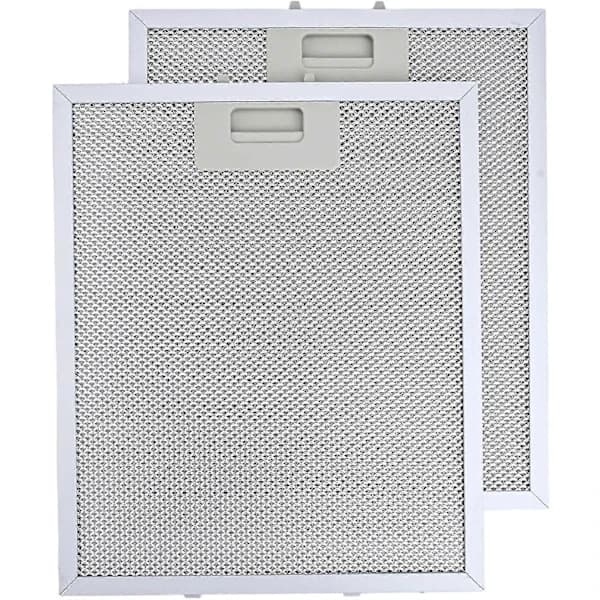 2 x Filter, 2 x Fedtfilter i aluminiumnet, emhættefilter, udskiftning, 300 x 250 mm