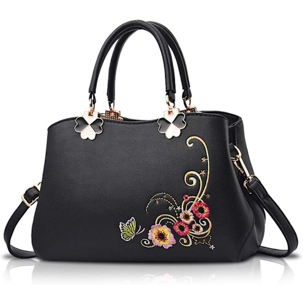 Retro Håndvesker med Topphåndtak Dame Crossbody Veske Kvinner Mote Sho{HH}