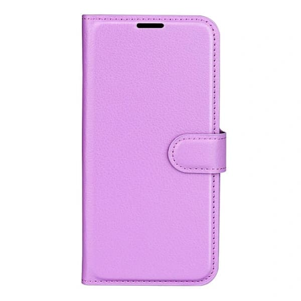 Samsung Galaxy A17 5G Etui med Litchi-tekstur & Flip-stativ[JUN] Lilla