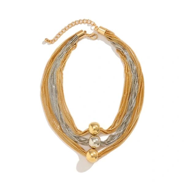 Trippelkæde halskæde stablede halskæder temperament