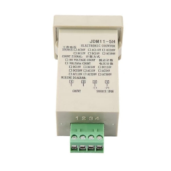 JDM11-5H5 Digital Display Elektronisk Akkumulerende Tæller DC 12V-Perfet