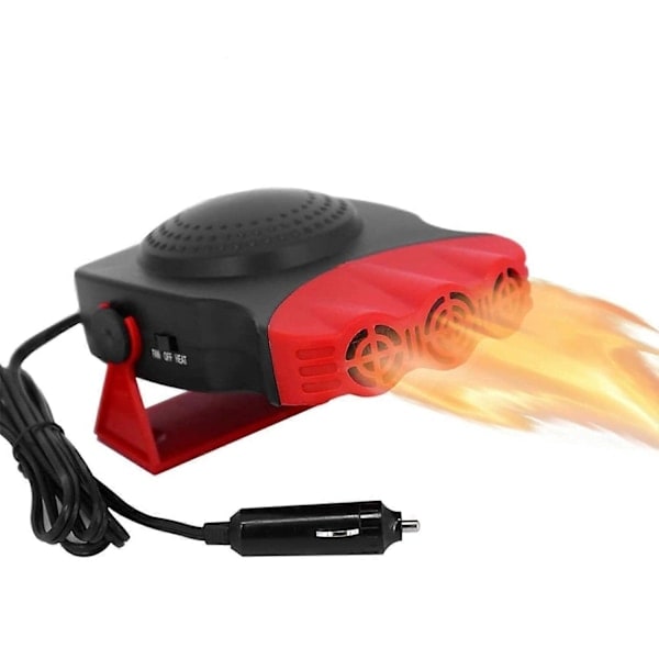 Bilvarmer 12V 150W med hurtig afrimningsfunktion, bilvarme og varmluftvarmer - Perfekt