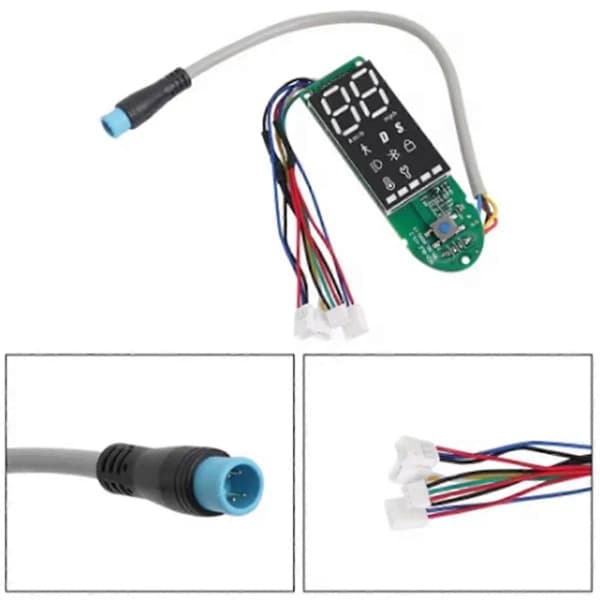 Elektrisk scooter instrumentbræt til Germany Pro 2 til Pro 2 kredsløbskortmontering Dash Board Display Sort