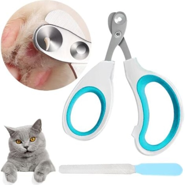 TS-Coupe Griffes Chat, 2mm Koniskt Hål Kattnagelklippare, Kattkloklippare Nagelklippare för Valpar och Smådjur Kattillbehör för Enkel Användning