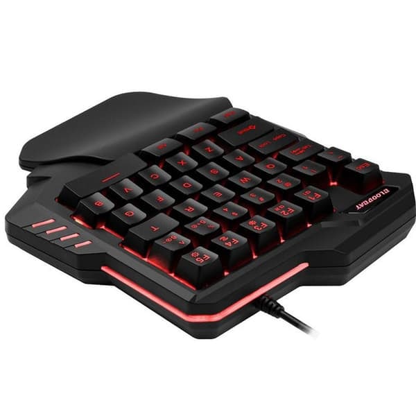 TS-Enhånds Gaming Tastatur med Belysning - 7 RGB Farver