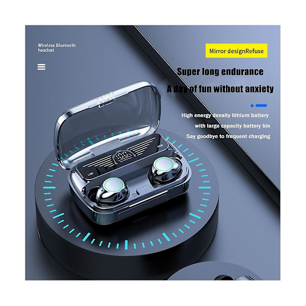 TS-Bq10 Bluetooth Hörlurar Tws In-ear Smart Digital Display Headset Trådlösa Bluetooth 5.3 Touch Hea