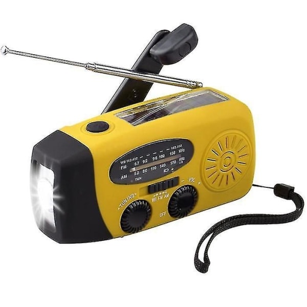 Håndsveiv Radio Nødradio Solcelle Håndsveiv Håndsveivet Radio Mobiltelefonlader Radi-1