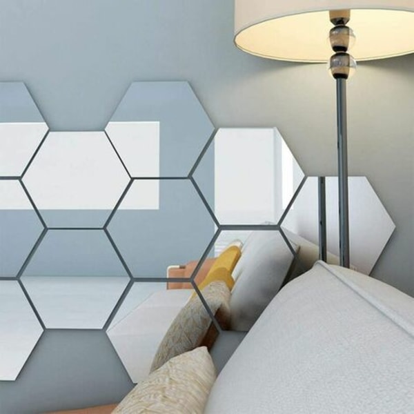 Dekorativ HD Självhäftande Spegel - Självhäftande Mosaikspeglar för Badrum, Vardagsrum, Sovrum - 0.1mm x 50 x 100 cm