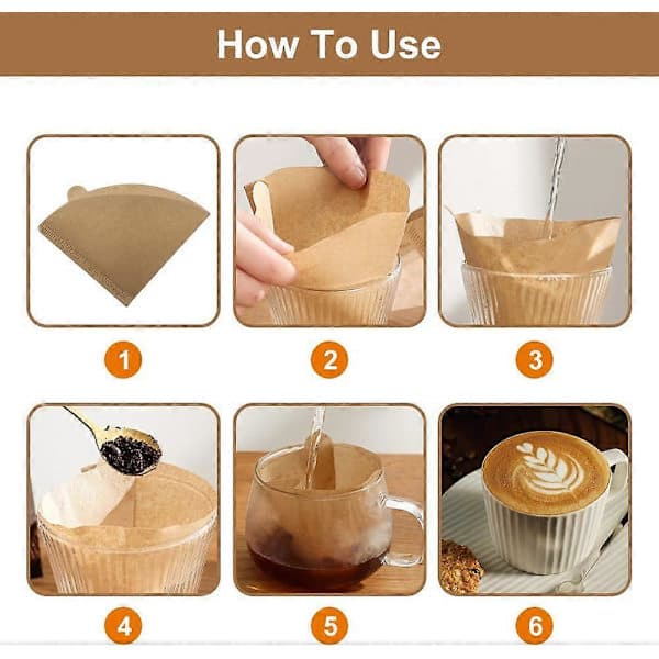 200 Pieces V60 Filter 02, Conical Coffee Filter, Coffee Filter, Coffee Paper Filter, Coffee Filter Paper, Unbleached
