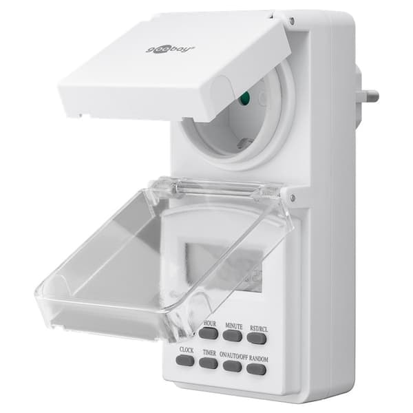 TS-Goobay digital timer IP44 til udendørs brug - 2-pak