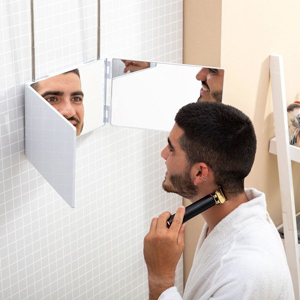 Bathroom Mirror with LED - 360º View - Lithium Battery