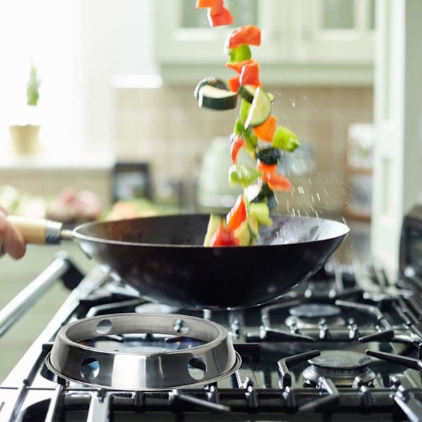 TS-2x Universal Wok Panne Støtteramme Stativ Wok Ring/metallisk Rund Bunn Universal Størrelse For Gasskomfyr